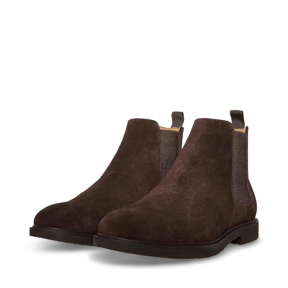 Steve Madden Mens Highline Chocolate Brown Suede 14 D - Medium
